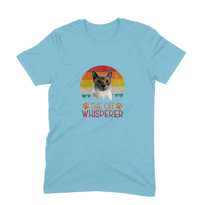 Round Neck T-Shirt (Men) - The Cat Whisperer (9 Colours)