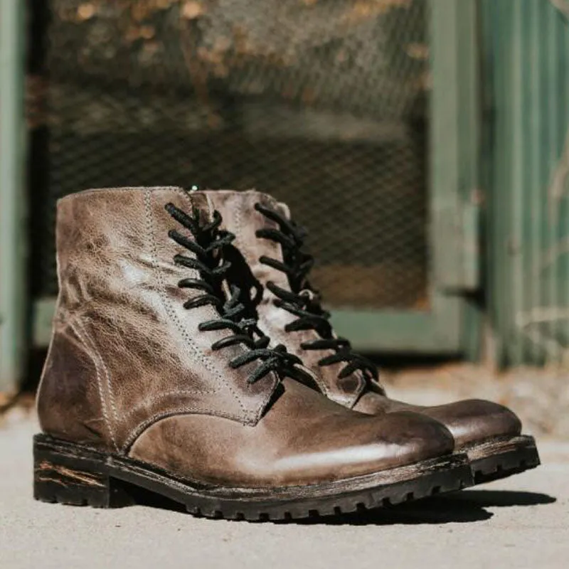 Rugged Waterproof Presidential Leather Boots