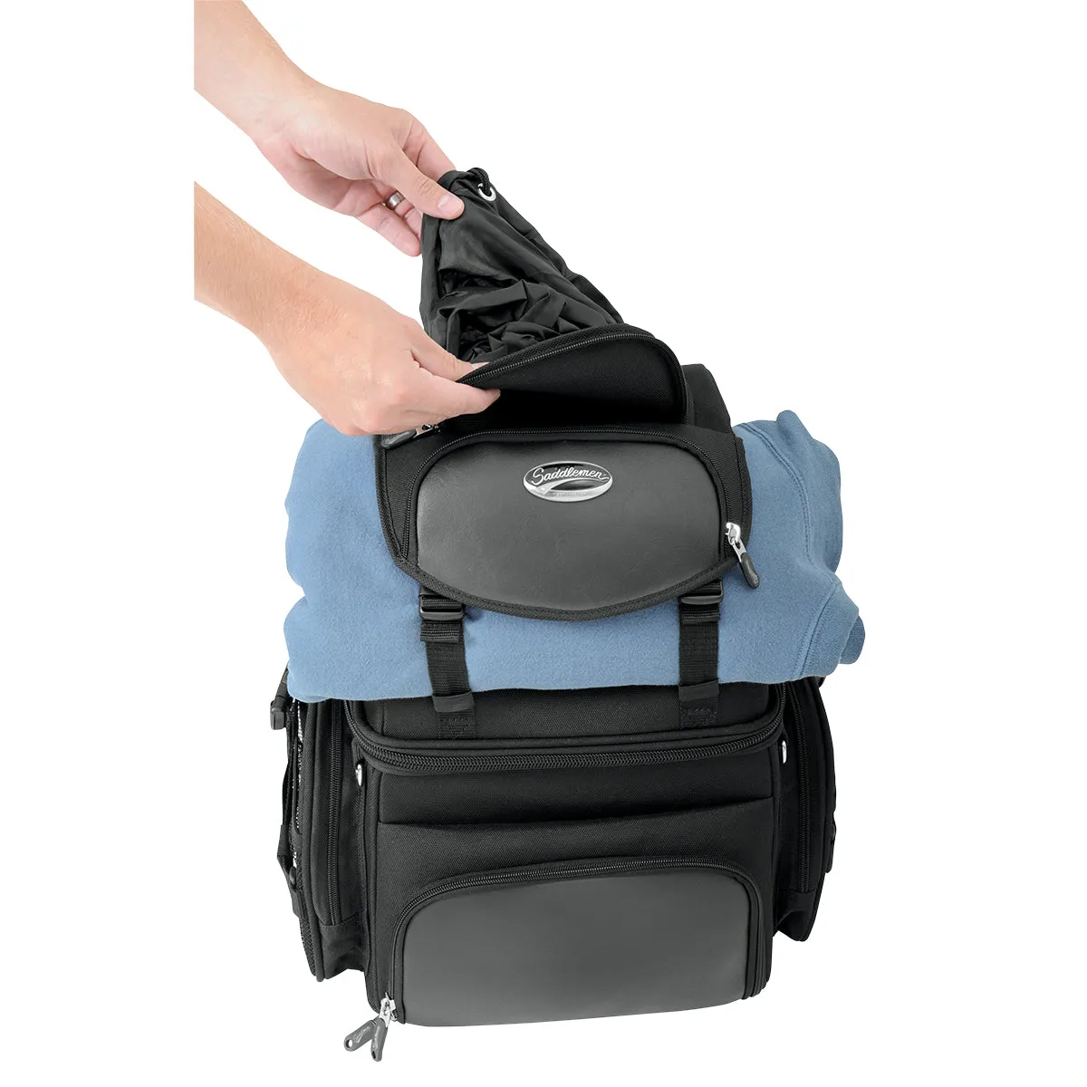 SADDLEMEN BR1800 Backseat or Sissy Bar Bags
