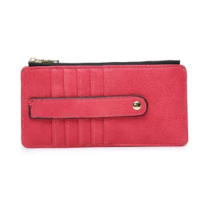 Saige Slim Card Holder Wallet-Red