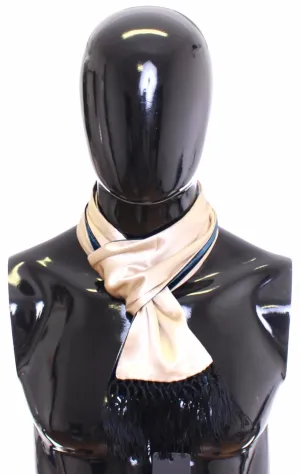 Scarf Men's Beige Silk
