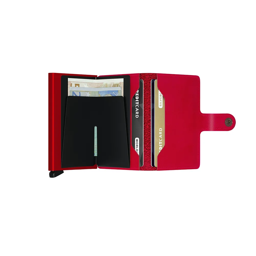 SECRID Miniwallet Leather - Original Red-Red