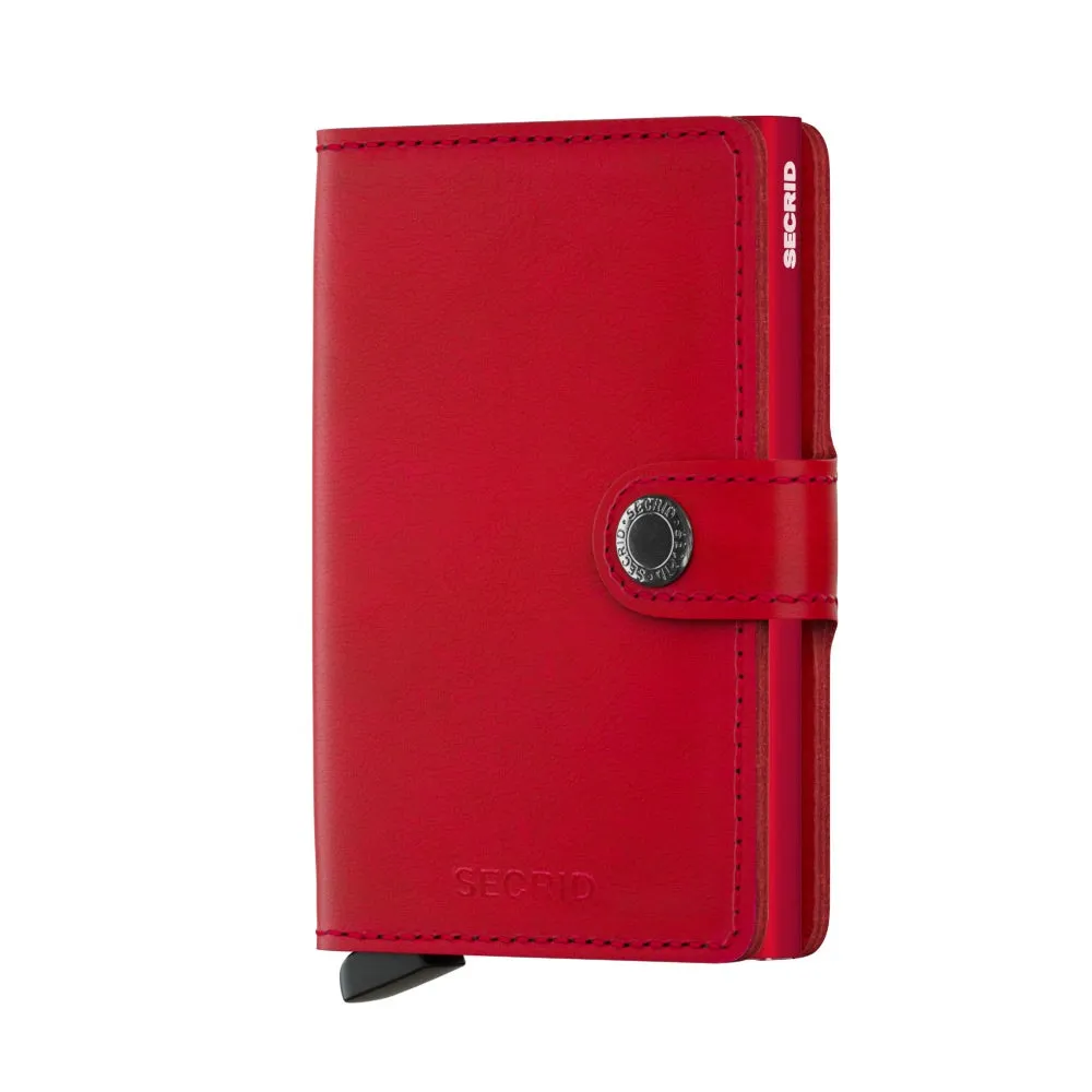 SECRID Miniwallet Leather - Original Red-Red