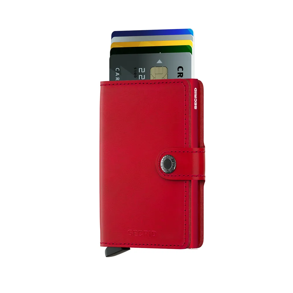 SECRID Miniwallet Leather - Original Red-Red