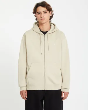Single Stone Full Zip Hoodie - LIGHT KHAKI