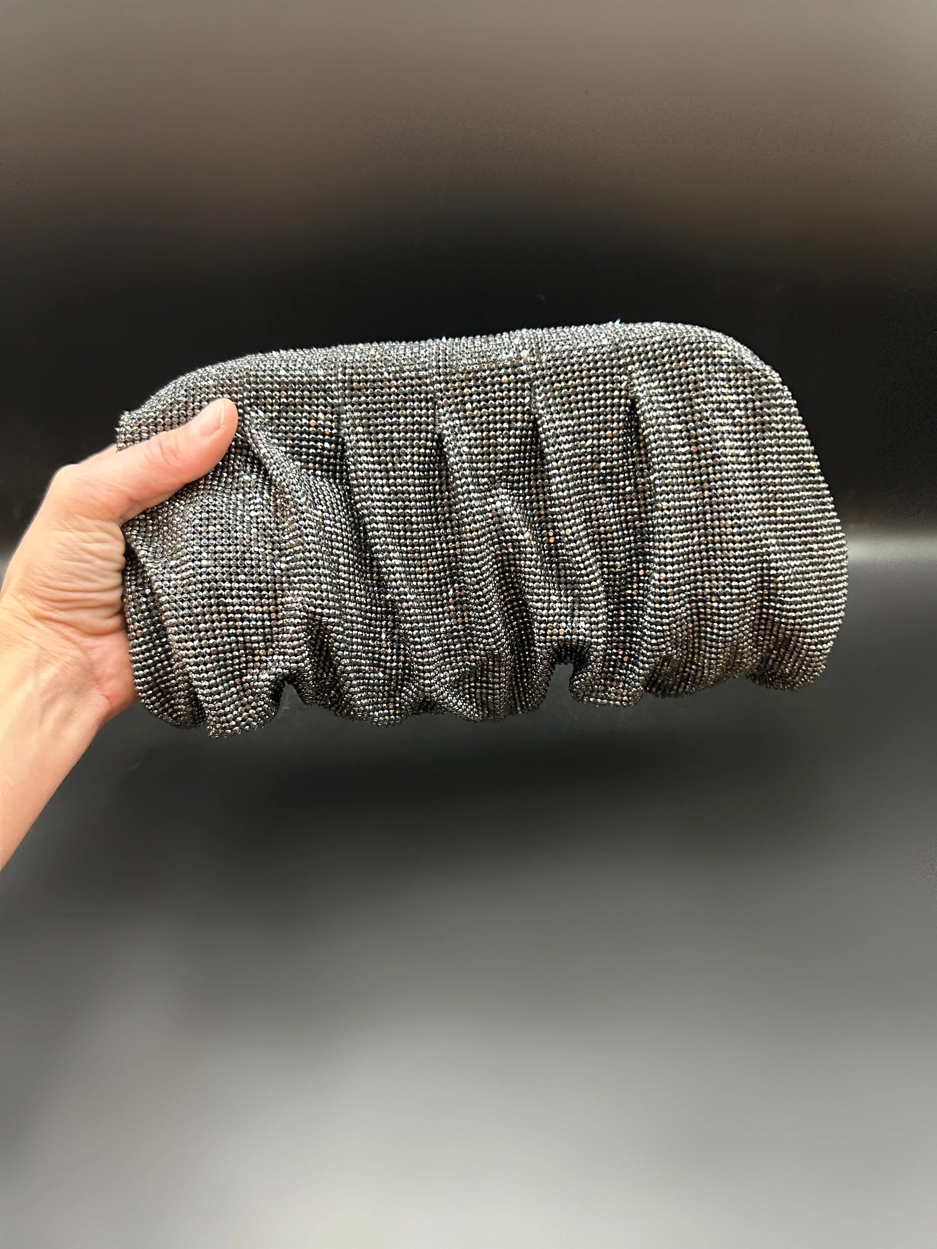 Slouchy Clutch Platinum