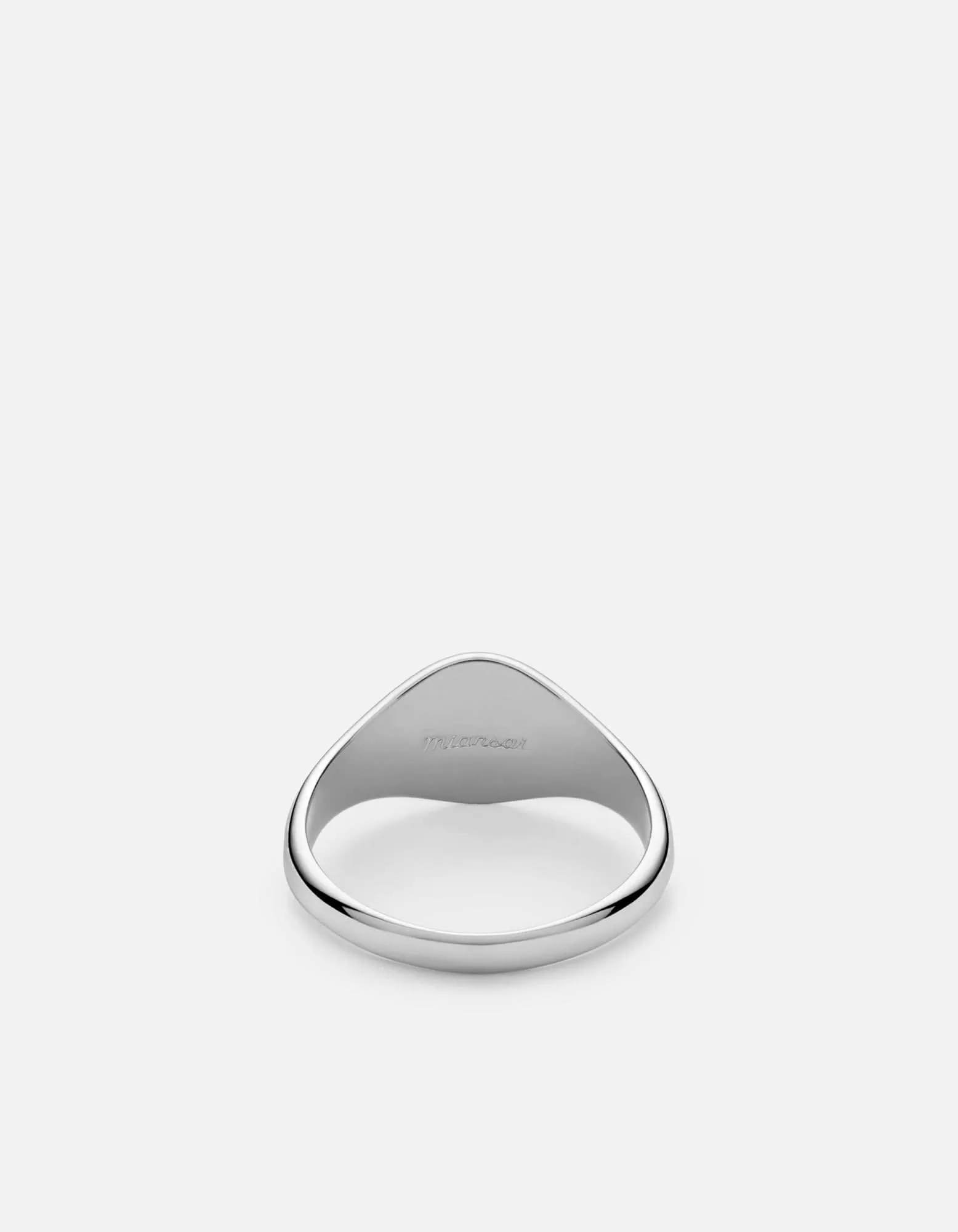 Solar Signet Ring, Sterling Silver/Gray