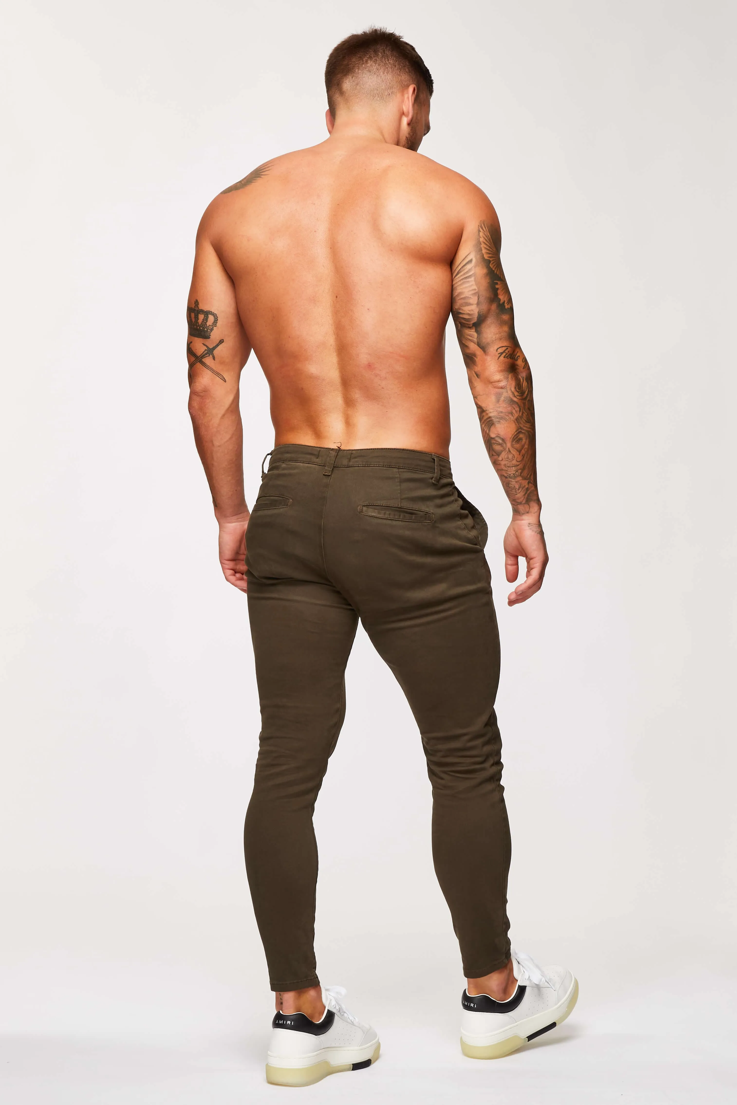 SPRAY-ON STRETCH CHINO - KHAKI