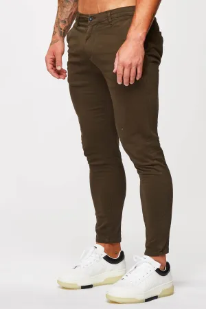 SPRAY-ON STRETCH CHINO - KHAKI