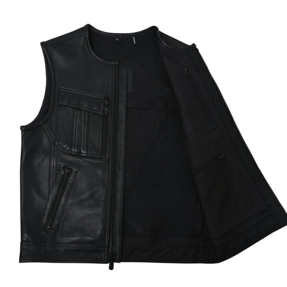 STOWE - Motorcycle Leather Vest