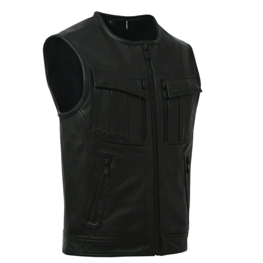 STOWE - Motorcycle Leather Vest