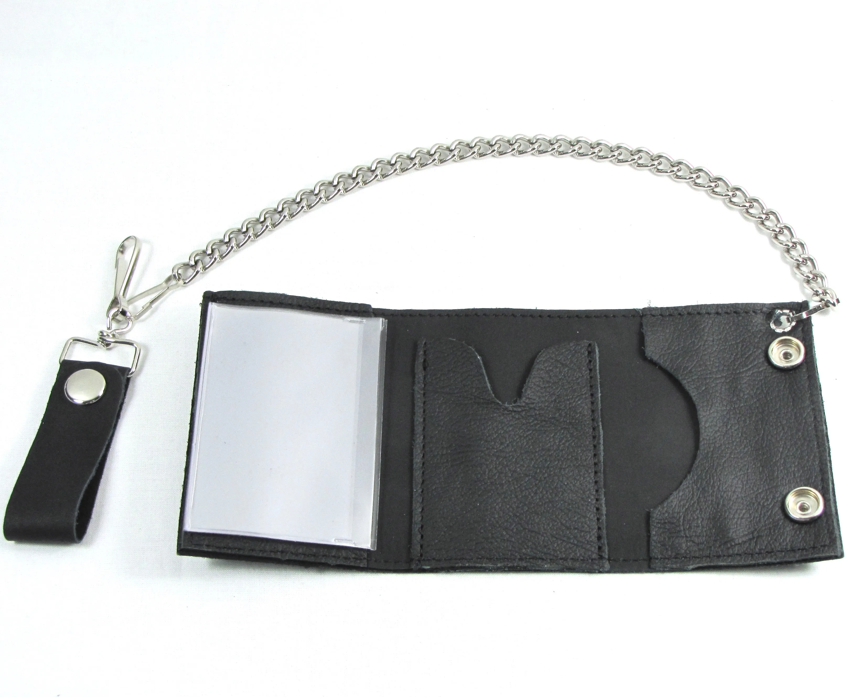 TC304-5 Tri-Fold Wallet w/ Chain- Red Star