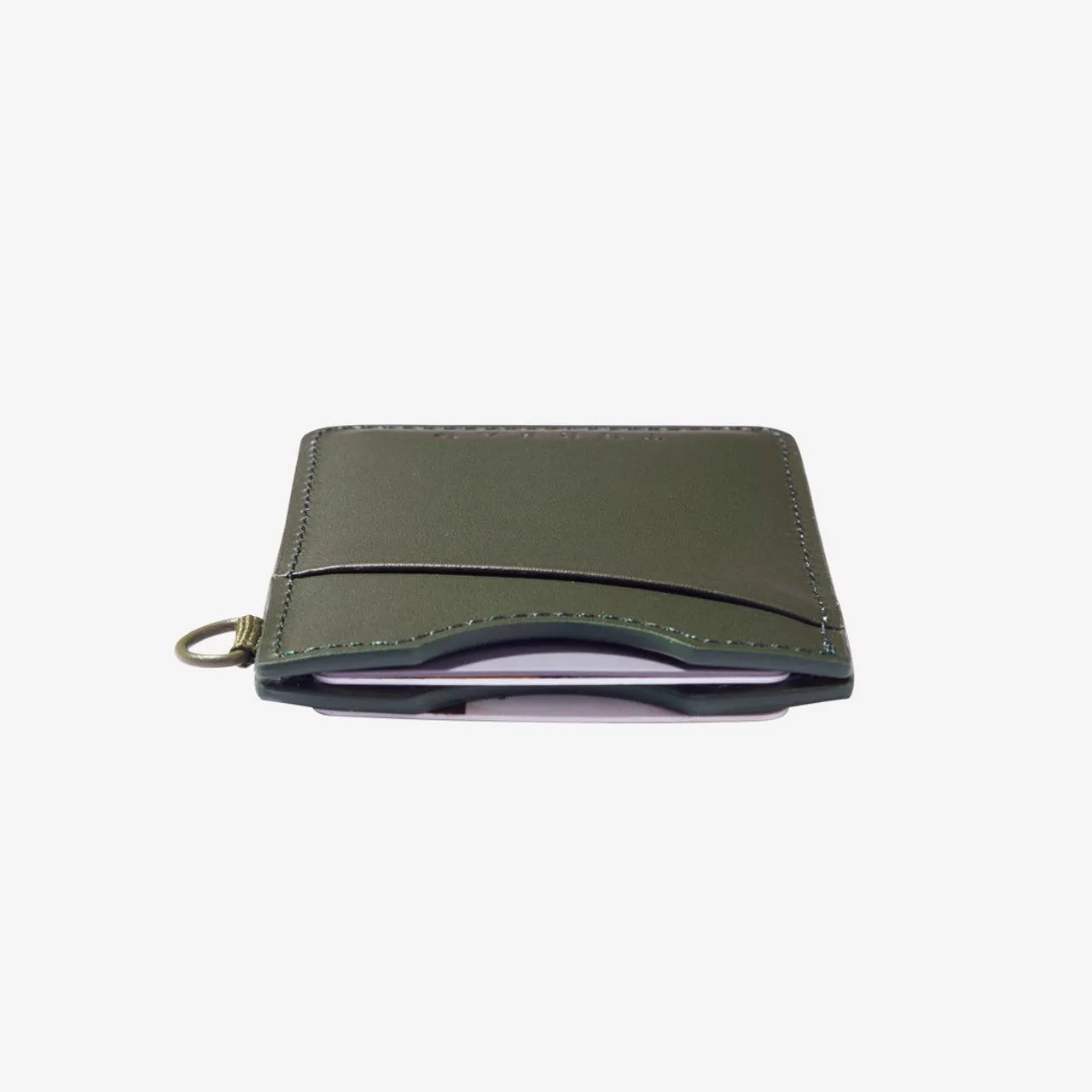 THREAD OLIVE GREEN VERTICAL WALLET
