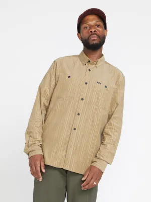 V Ent Fat Tony Woven Shirt - KHAKI
