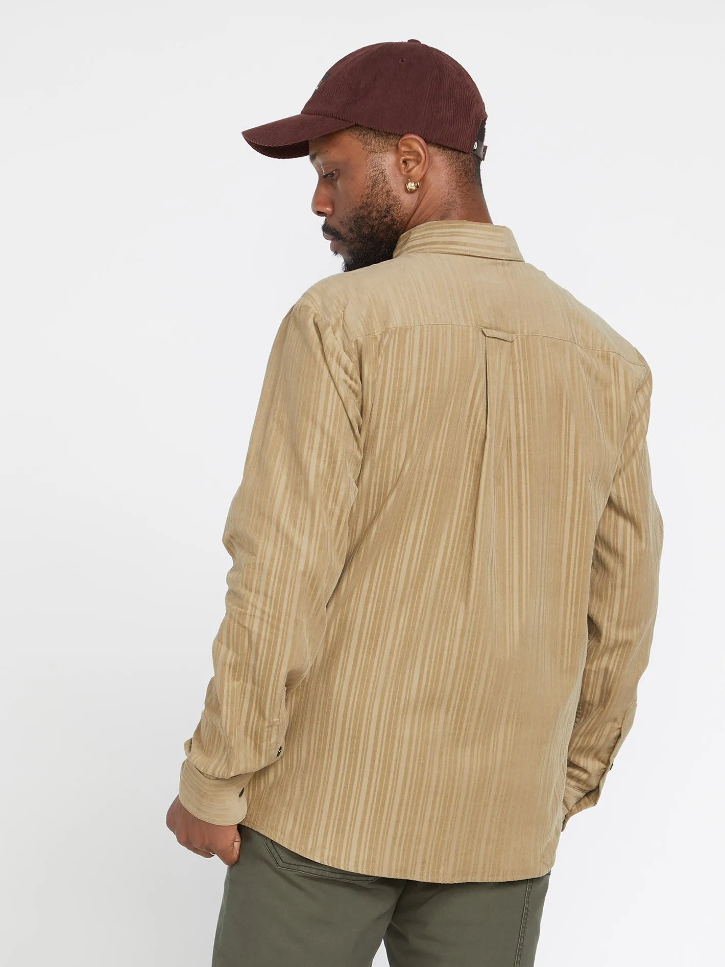 V Ent Fat Tony Woven Shirt - KHAKI