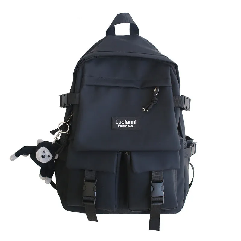 Vvsha backpacks for high school Schoolbag Men's Korean-Style Harajuku Ulzzang High School Student Fashion Backpack 2020 New Ins Backpack