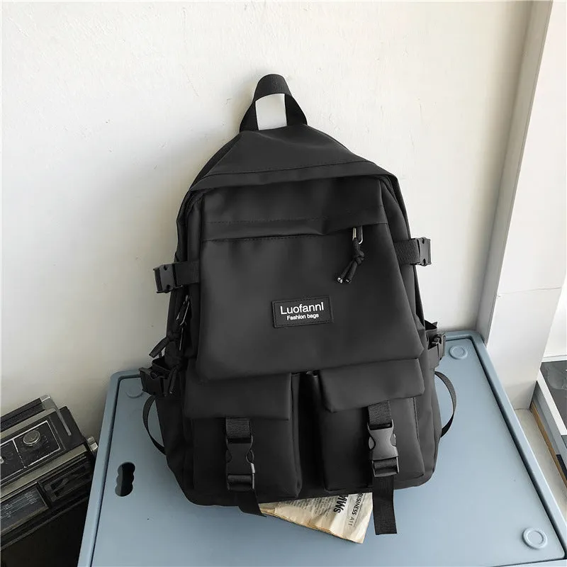 Vvsha backpacks for high school Schoolbag Men's Korean-Style Harajuku Ulzzang High School Student Fashion Backpack 2020 New Ins Backpack