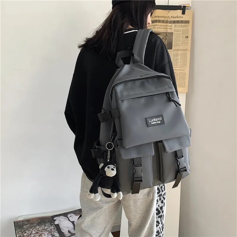 Vvsha backpacks for high school Schoolbag Men's Korean-Style Harajuku Ulzzang High School Student Fashion Backpack 2020 New Ins Backpack