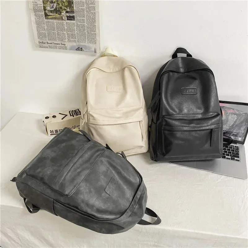 Vvsha High Quality Women Man Backpack Soft Leather Men's Backpacks Girl Luxury Designer Back Pack Laptop Bag Large Capacity Travel Bag