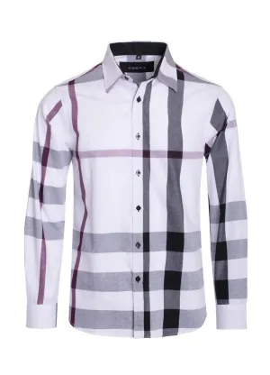 White Berry Print Long Sleeve Shirt