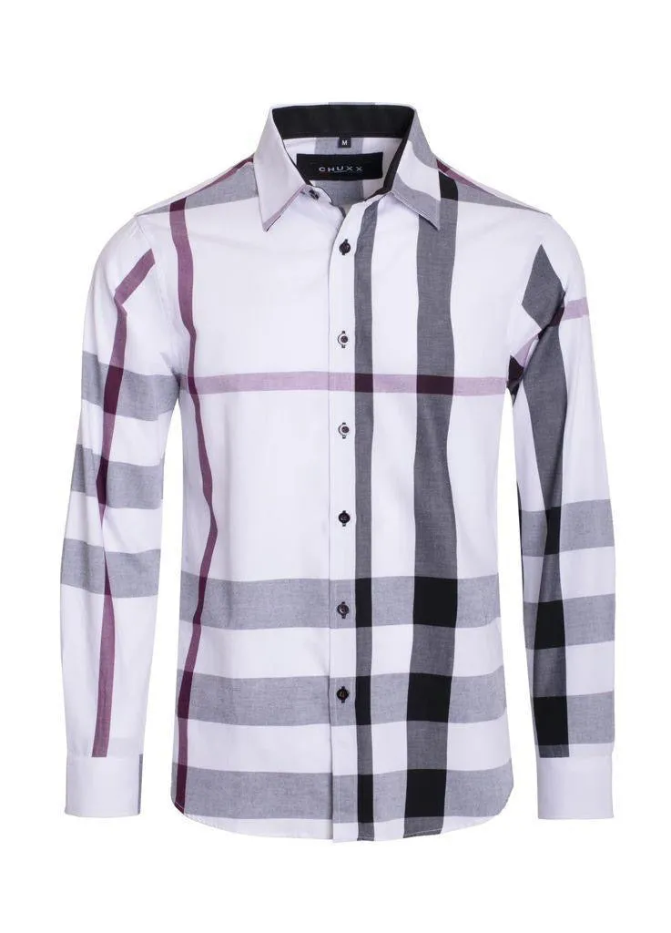 White Berry Print Long Sleeve Shirt