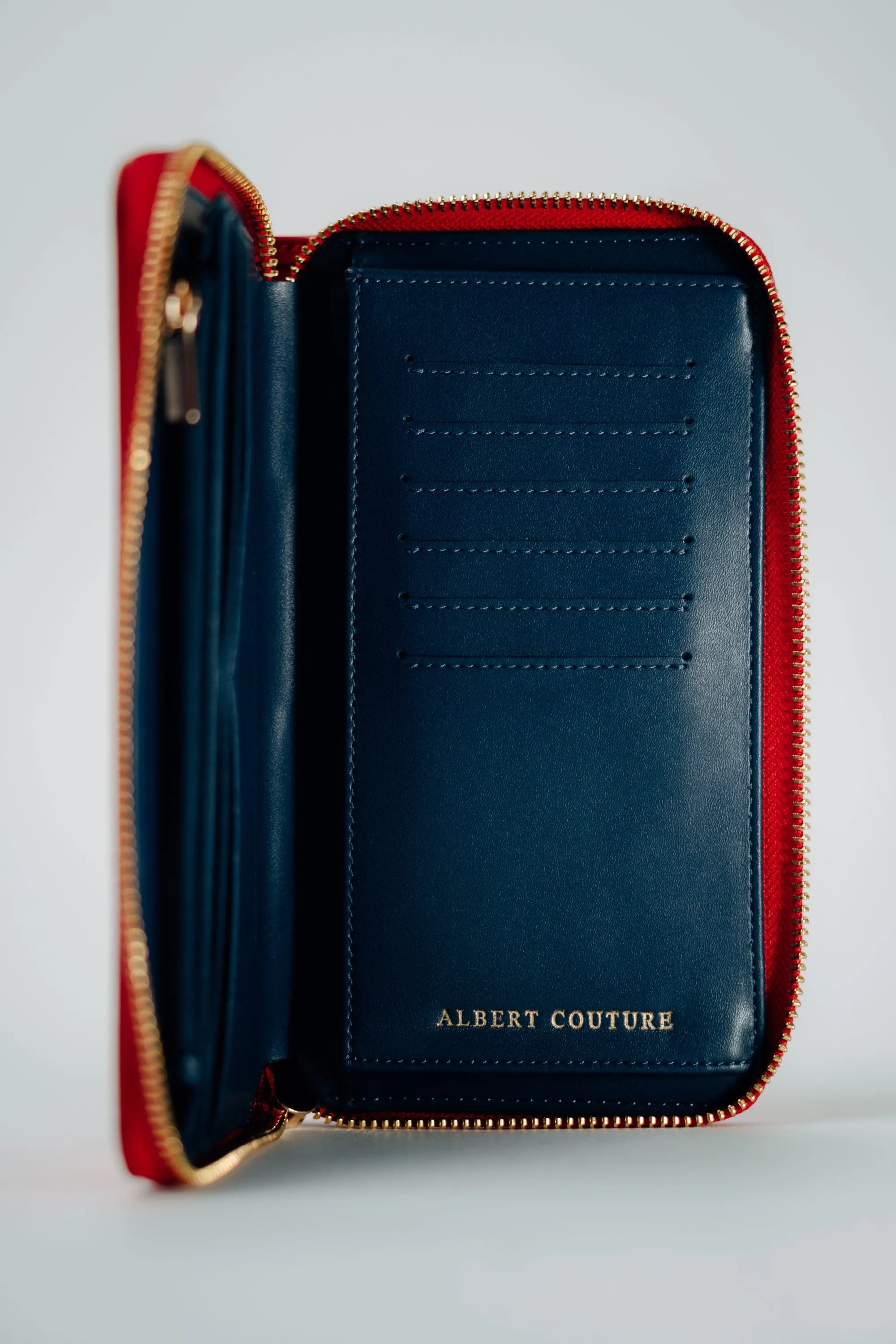 Women: Sable Red Navy Wallet
