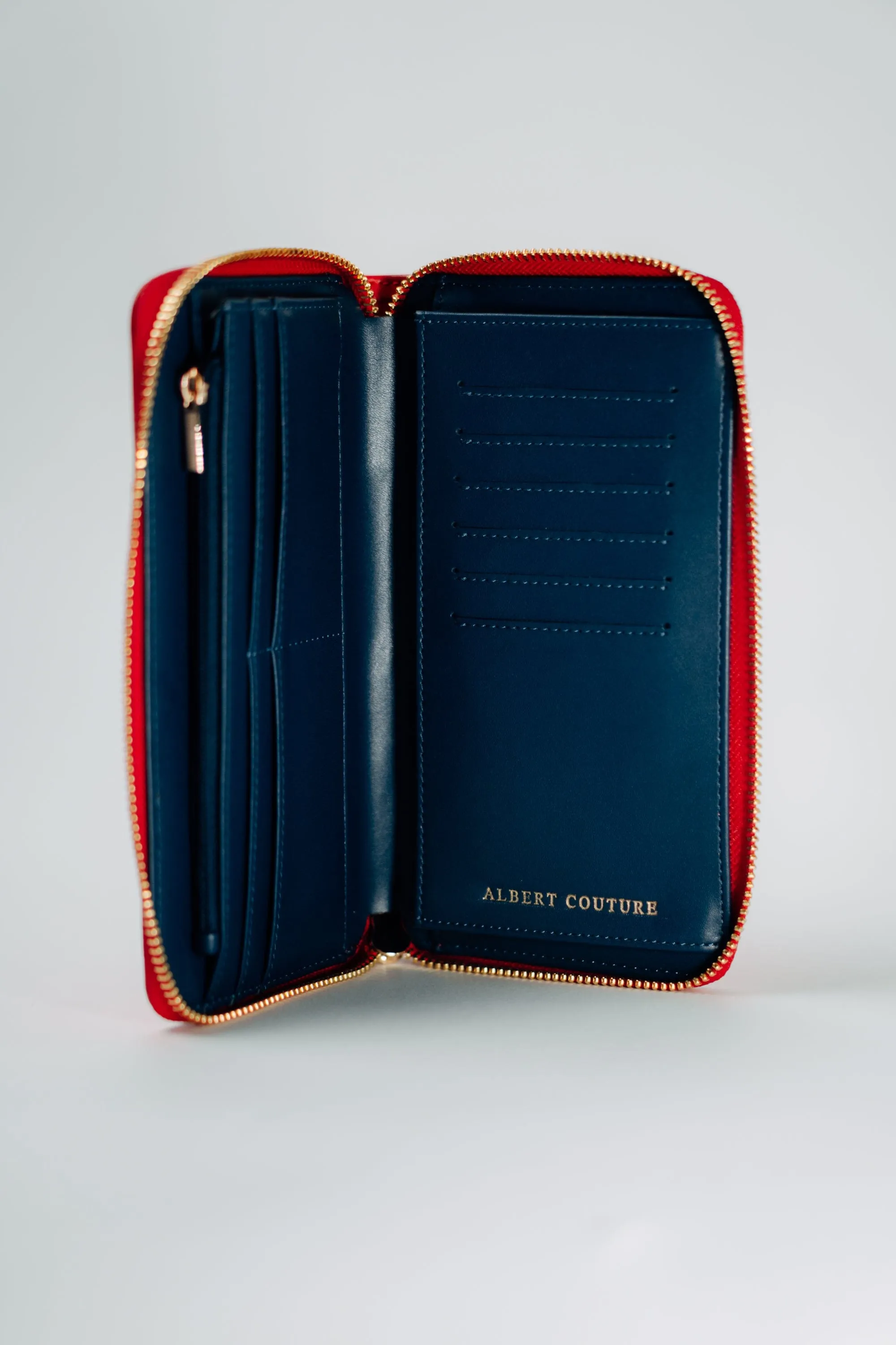 Women: Sable Red Navy Wallet