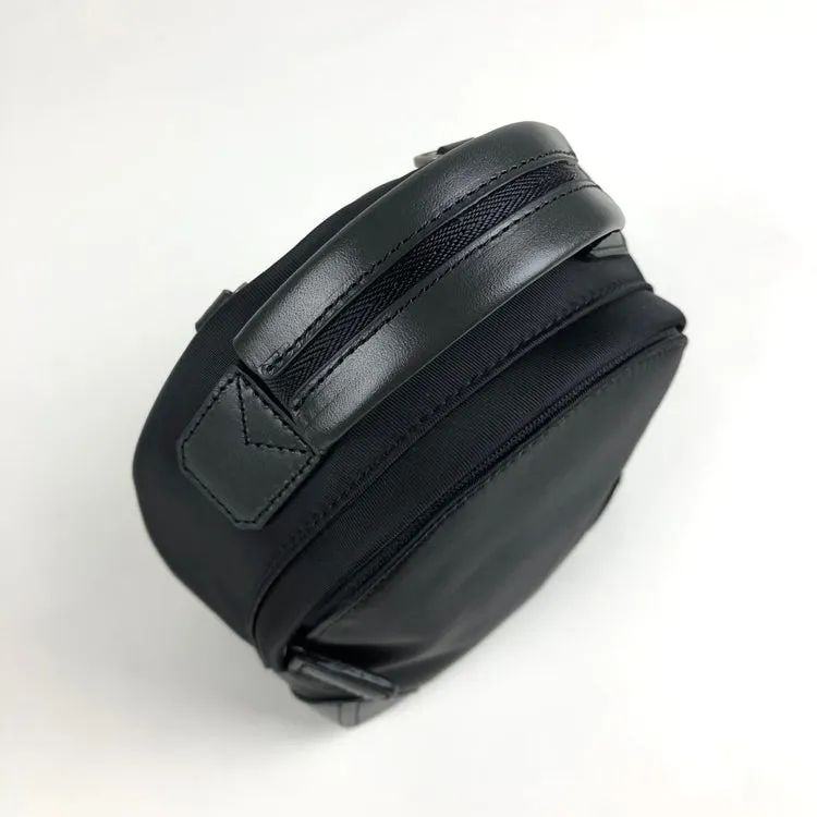 Womens Nylon Small Backpack Purse Black&Yellow Convertible Crossbody Bag Nylon Backpack Shoulder Bag for Ladies