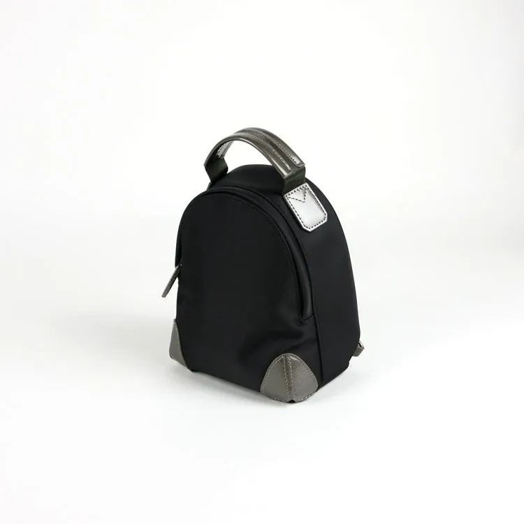 Womens Nylon Small Backpack Purse Gray&Yellow Convertible Crossbody Bag Nylon Backpack Shoulder Bag for Ladies