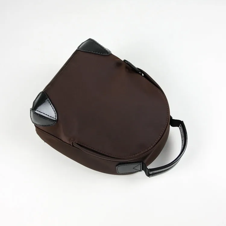 Womens Nylon Small Backpack Purse Gray&Yellow Convertible Crossbody Bag Nylon Backpack Shoulder Bag for Ladies