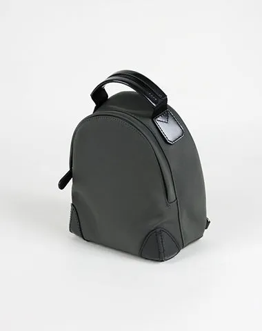 Womens Nylon Small Backpack Purse Gray&Yellow Convertible Crossbody Bag Nylon Backpack Shoulder Bag for Ladies