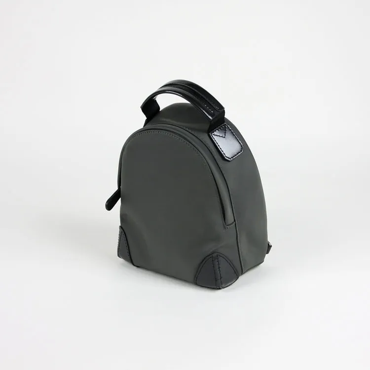 Womens Nylon Small Backpack Purse Gray&Yellow Convertible Crossbody Bag Nylon Backpack Shoulder Bag for Ladies