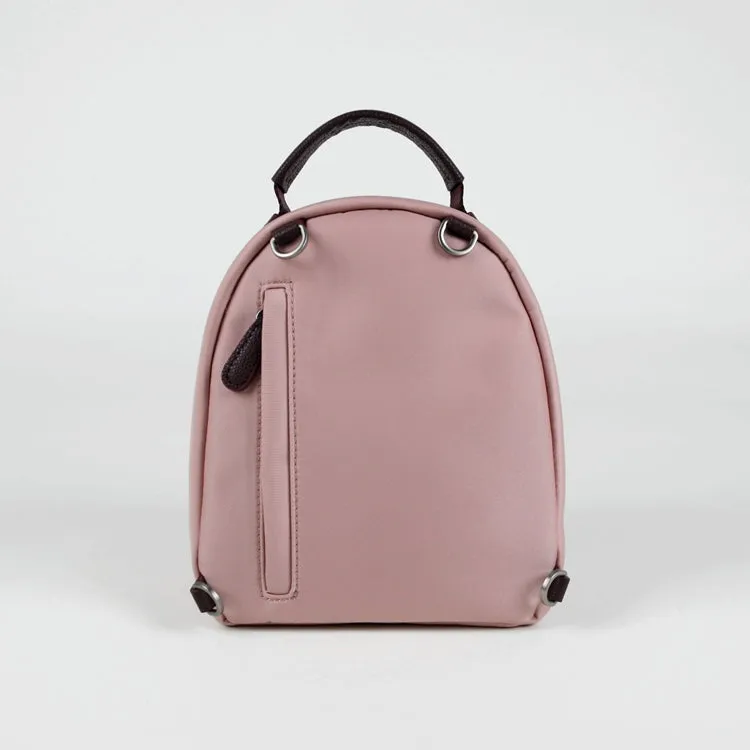 Womens Nylon Small Backpack Purse Gray&Yellow Convertible Crossbody Bag Nylon Backpack Shoulder Bag for Ladies