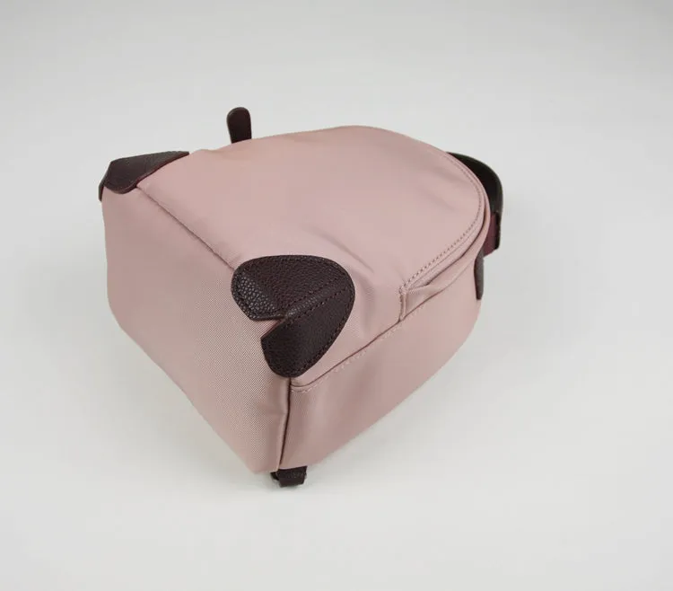 Womens Nylon Small Backpack Purse Gray&Yellow Convertible Crossbody Bag Nylon Backpack Shoulder Bag for Ladies