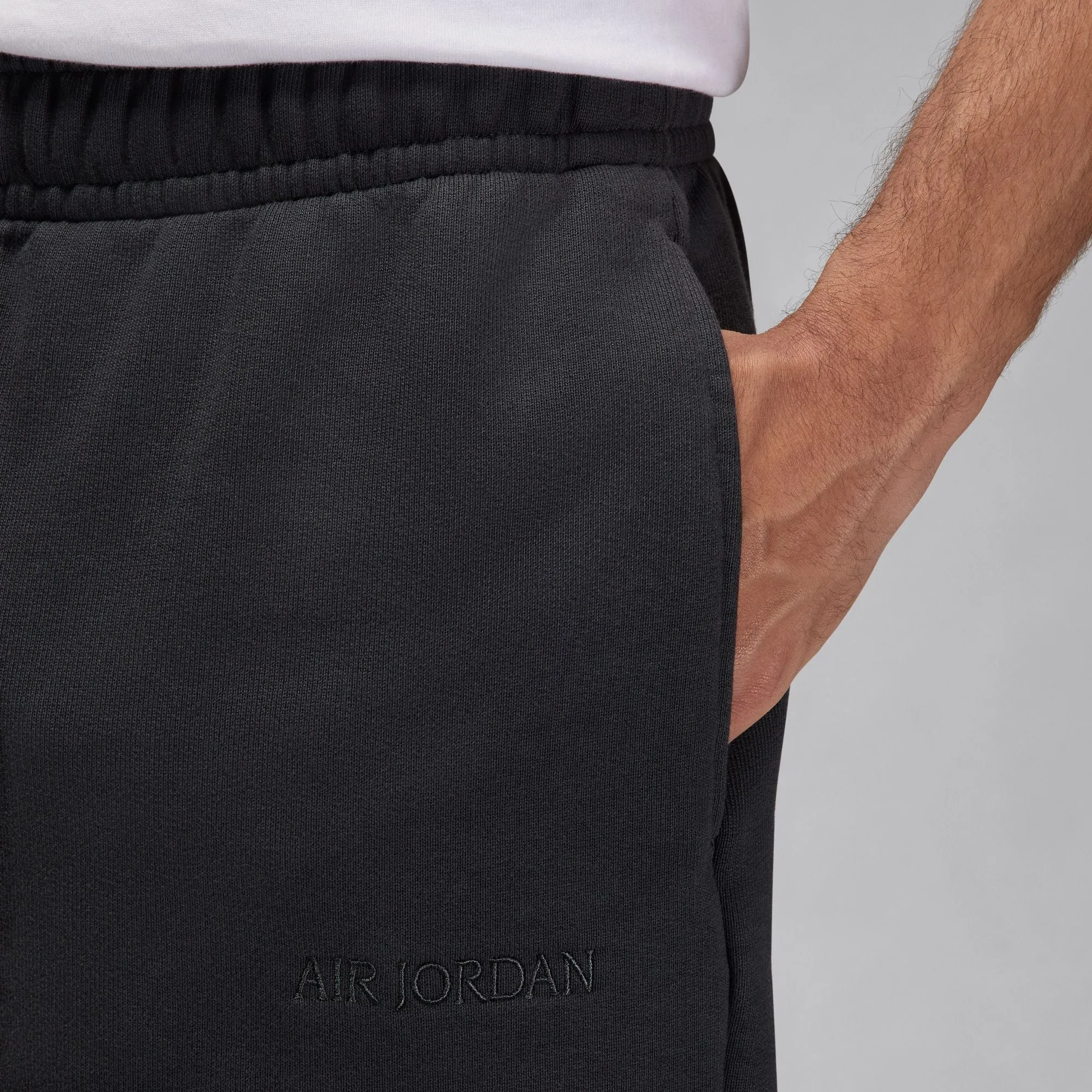 WORDMARK FLEECE SHORTS "OFF NOIR"