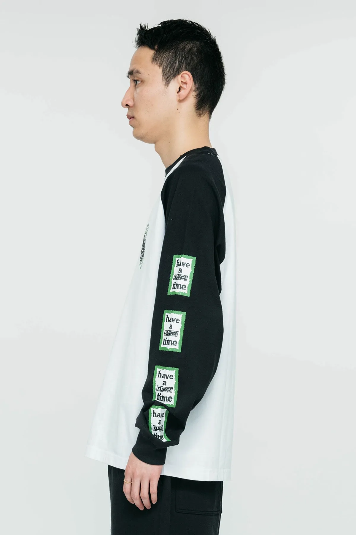 Xlarge × have a good time LS Tee - Black