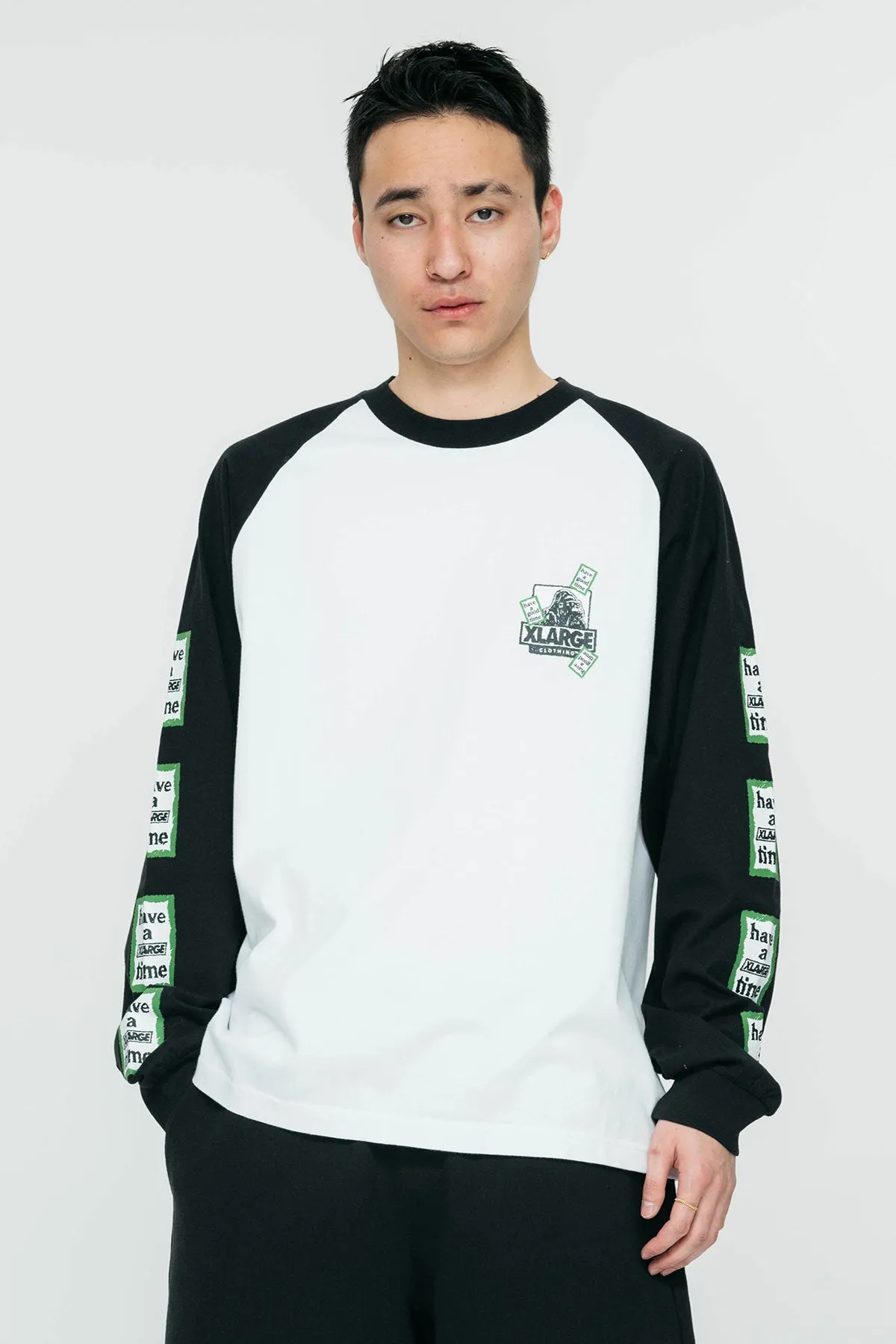 Xlarge × have a good time LS Tee - Black